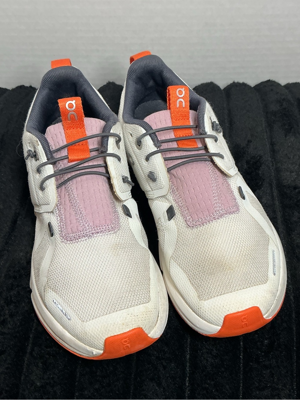 On Cloud Sky Kids Youth Running Shoes 4Y Womens 5.5 White Mauve Pink Orange